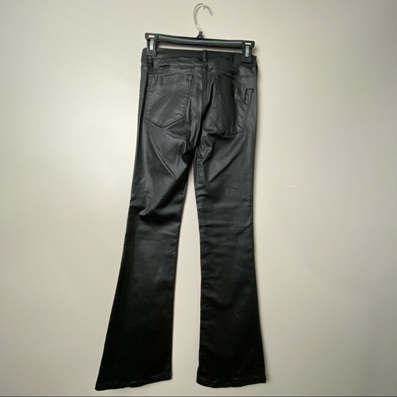 Bianco Black  Faux Leather Bootcut Pants - Picture 2 of 13